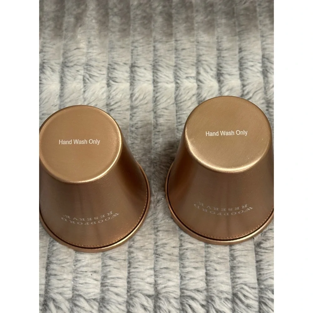 Woodford Reserve Kentucky Derby Mint Julep Cups Rose Gold Copper Set of 2